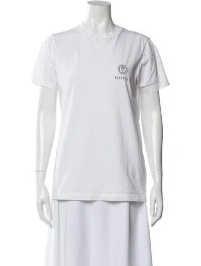 Pre-owned Peserico Crew Neck Short Sleeve T-shirt In White