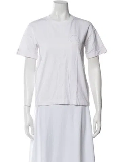 Pre-owned Peserico Crew Neck Short Sleeve T-shirt In White