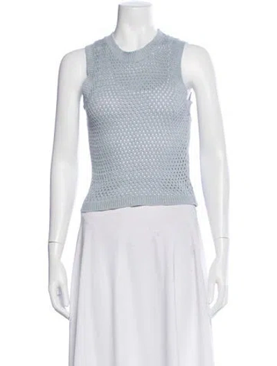 Pre-owned Peserico Crew Neck Sleeveless Top In Multi