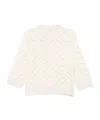 Peserico Textured Three Quarter Sleeve Sweater In Neutral