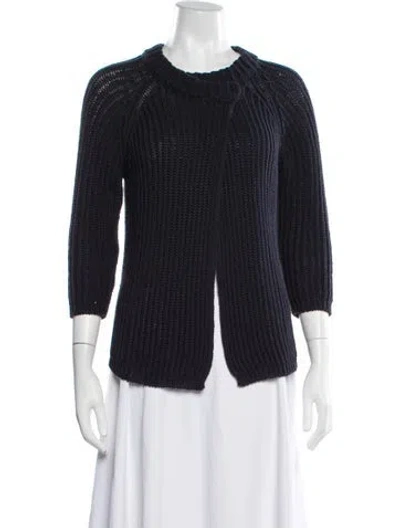 Pre-owned Peserico Crew Neck Sweater In Blue