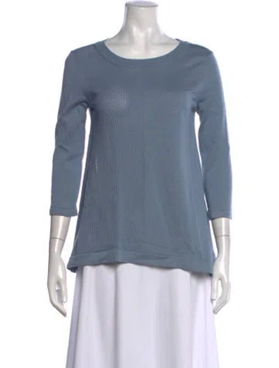 Pre-owned Peserico Crew Neck Sweater In Blue