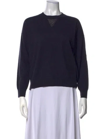 Pre-owned Peserico Crew Neck Sweater In Blue