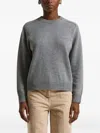 Peserico Crew-neck Sweater In Gray