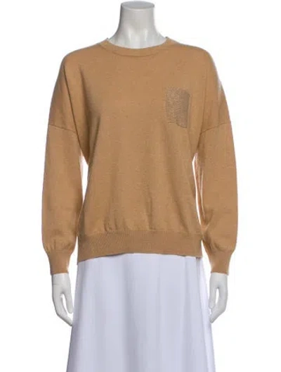 Pre-owned Peserico Crew Neck Sweater In Neutral