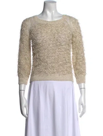 Pre-owned Peserico Crew Neck Sweater In Neutral
