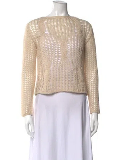 Pre-owned Peserico Crew Neck Sweater In Neutral