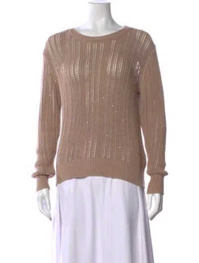 Pre-owned Peserico Crew Neck Sweater In Neutral