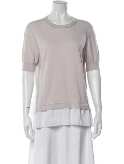 Pre-owned Peserico Crew Neck Sweater In Neutrals