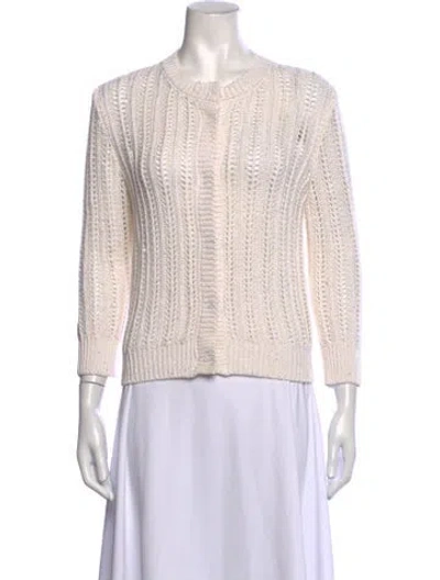 Pre-owned Peserico Crew Neck Sweater In Neutrals