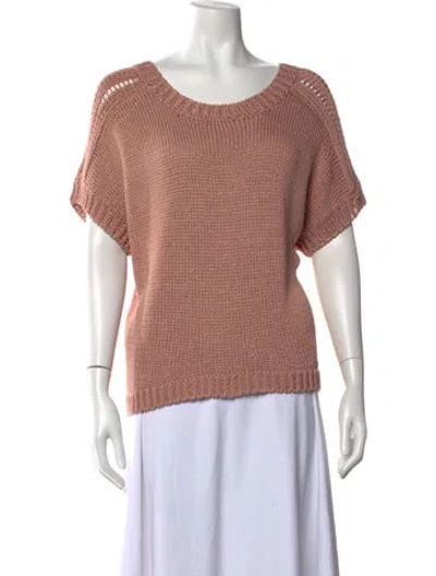Pre-owned Peserico Crew Neck Sweater In Pink