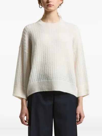 Peserico Crew-neck Sweater In White