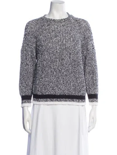 Pre-owned Peserico Crew Neck Sweater In White