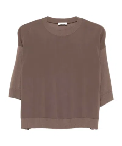 Peserico Crew-neck T-shirt In Green