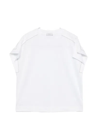 Peserico Crew-neck T-shirt In White