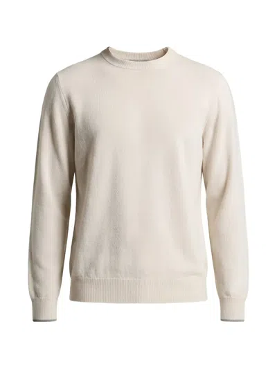 Peserico Crew-neck Long-sleeve Sweater In Neutral