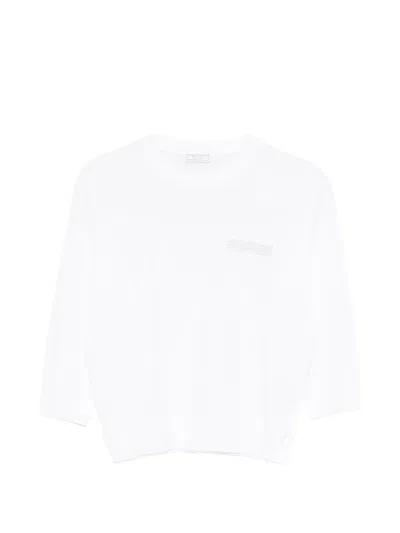 Peserico Crew-neck Sweater In Black
