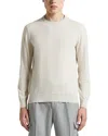 Peserico Crewneck Wool And Cashmere Sweater In White