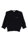 Peserico Cropped Cashmere Blend Sweater In Black