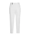 Peserico Cropped Logo-patch Trousers In White