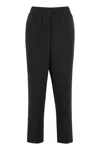 Peserico Cropped Pants In Black