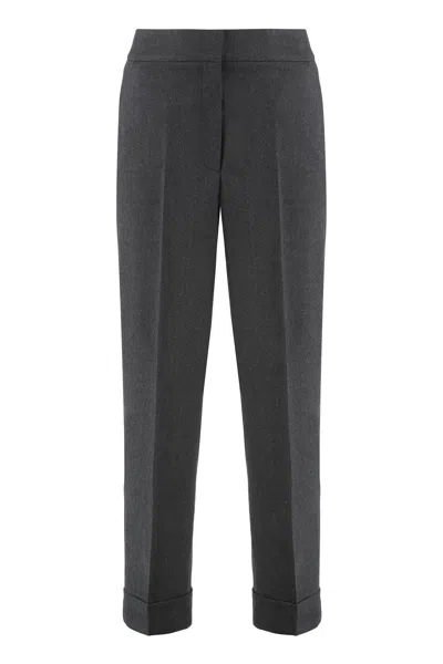 PESERICO PESERICO CROPPED PANTS IN WOOL BLEND