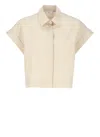 Peserico Beige Cotton Blend Shirt In Neutral