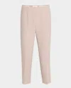 Peserico Cropped Skinny Cigarette Pants In Neutral