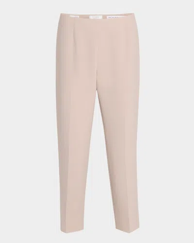 Peserico Cropped Skinny Cigarette Pants In Neutral