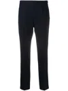 Peserico Slim-fit Cropped Trousers In Blue