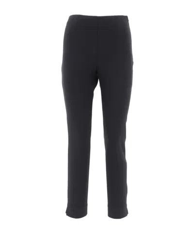 Peserico Cropped Slim-fit Trousers In Black