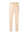 Peserico Mid-waist Tapered Trousers In Nude