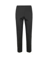 Peserico Cotton Viscose Stretch Trousers In Black