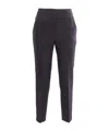 Peserico Cropped Tailored Trousers In Blue