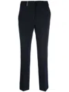 Peserico Bootcut Cropped Trousers In Blue