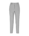 Peserico Fitted Grey Tailored Trousers In Gray