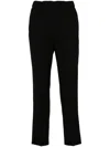 Peserico Stretch Viscose Cadi Pants In Black