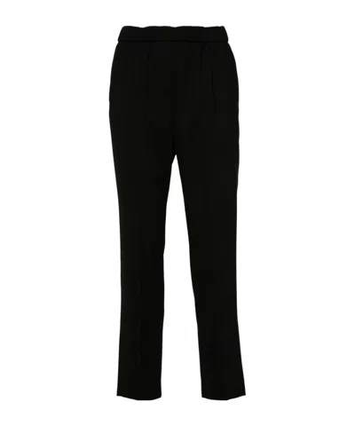 Peserico Cropped Trousers In Blue