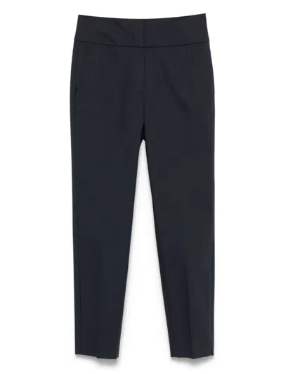 Peserico Cropped Trousers In Blue