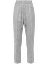 Peserico Tapered Trousers In Grey