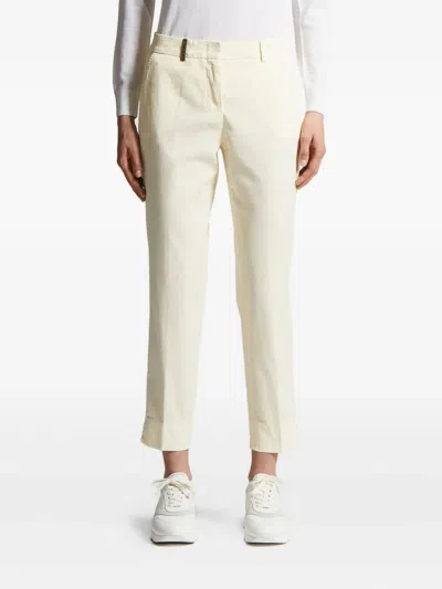 Peserico Cropped Trousers In White