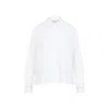 Peserico Cropped Cotton Shirt Buttoned Cuffs