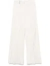 Peserico Crushed Satin Trousers In Neutrals