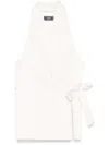 Peserico Crushed-satin Waistcoat In White