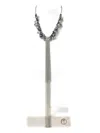 Peserico Crystal Tie Necklace In Metallic
