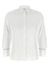 Peserico Cuff Detail Shirt Shirt And Blouse White