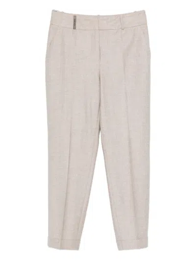 PESERICO CUFFED CROPPED TROUSERS