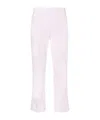 Peserico Cuffed Cropped Trousers In White