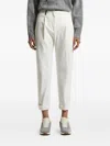 Peserico Cuffed-hem Trousers In White