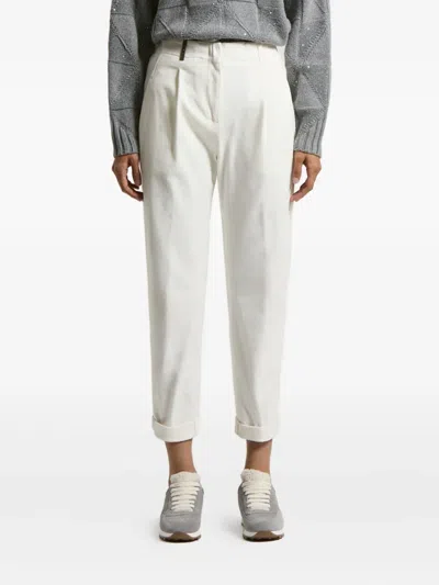 PESERICO CUFFED-HEM TROUSERS